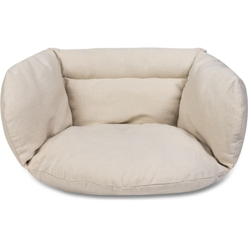 Stārķa ligzdas spilvens ecru