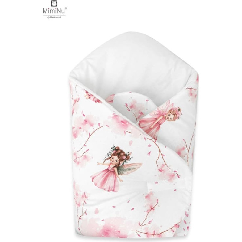 Miminu KIECZMERSKI Rożek niemowlęcy usztywniony 75x75 cm KOLEKCJA Baśniowa Kraina róż