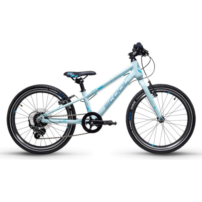 S'COOL īpaši viegls bērnu velosipēds liXe, 20", zils/gaiši zils