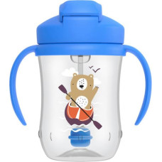 Dr.browns TC91012 CUP FIRST STRAW 270 ML BLUE BEAR 6+