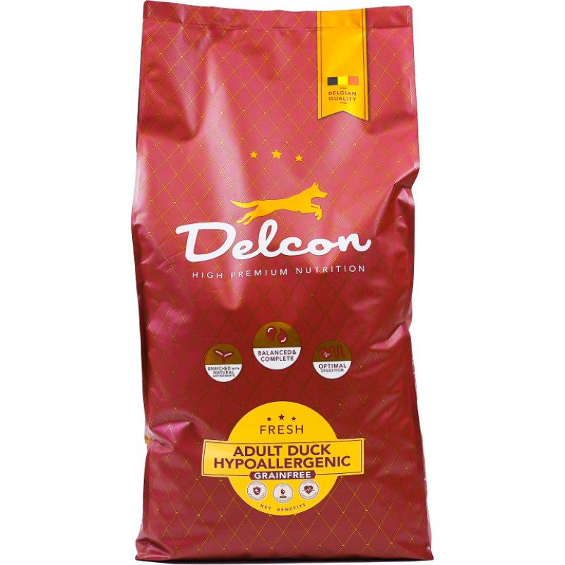 Delcon Barība alerģiskiem suņiem HYPOALLERGENIC ar pīles gaļu / 10 kg