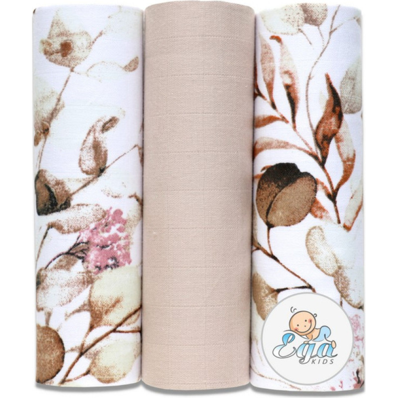 Ega Kids Diaper - SET - 21204 - MUSLIN - EGA - size 60x80 cm  - nr 6