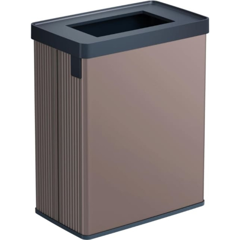 Curver Atkritumu tvertne taisnstūrveida metalizēta Verto Recycle 54L pērļu rozā krāsā