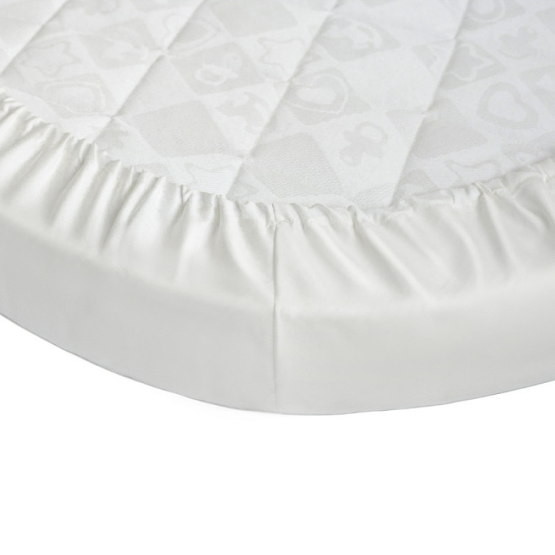 Ingvart Smart Bed Palags ar Gumiju White/Milk 72\120 Cm