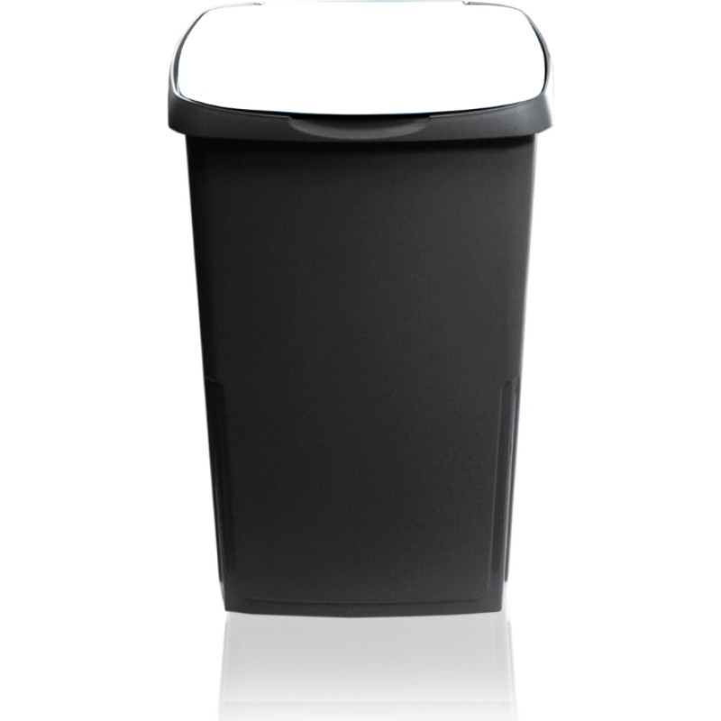 Gio`style Atkritumu tvertne Eco Solution 45L 37x36x53,5cm tum&scaron;i pelēka/balta