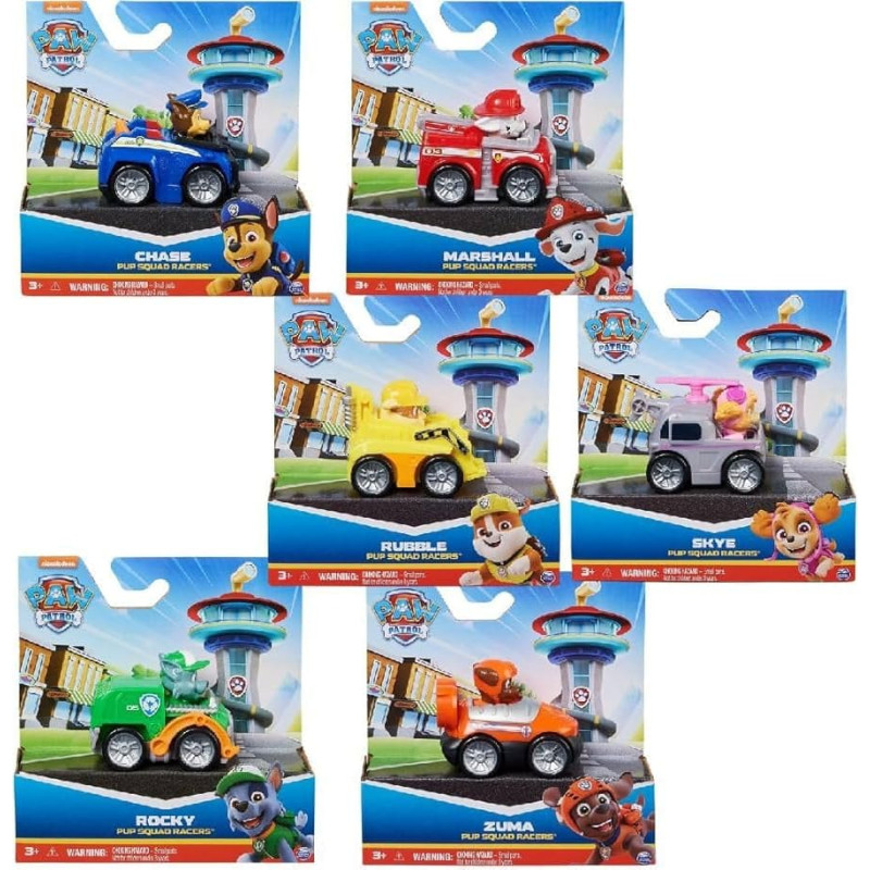 Paw Patrol transportlīdzeklis Pup Squad Racer Core, sortiments., 6070433