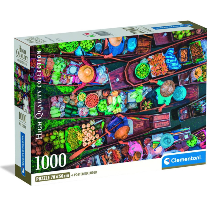 Clementoni puzle Taizemes peldo&scaron;ais tirgus, 1000 gab., 39932