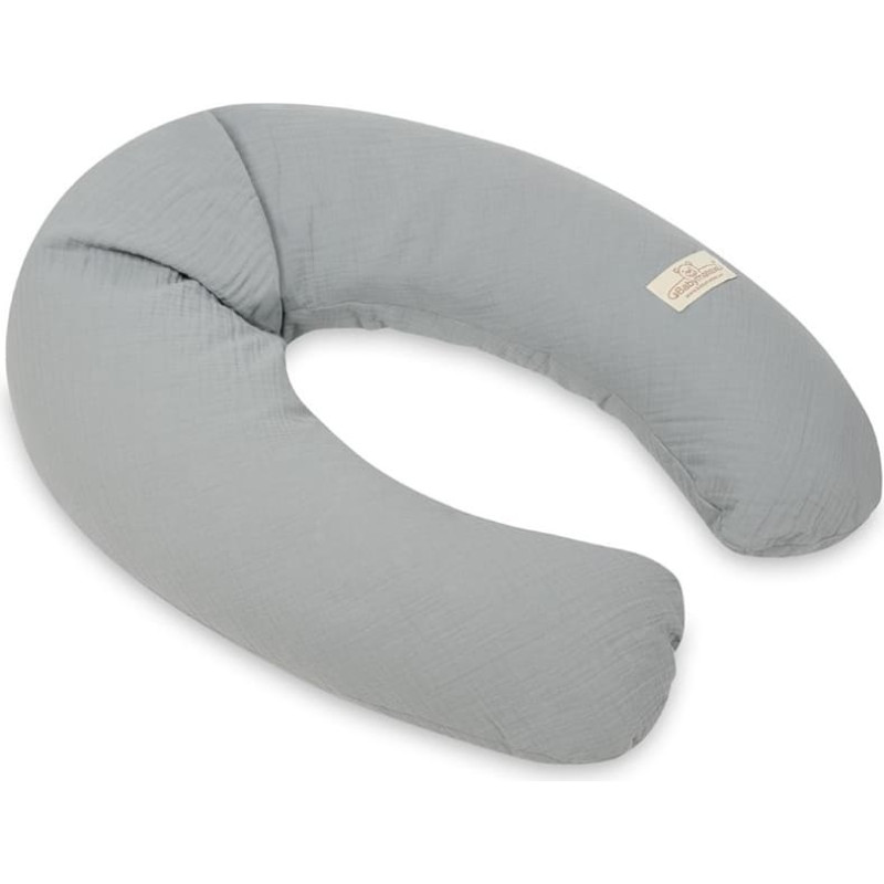 Babymatex Pillow to feeding  - TB0455/44 - RELAX MUSLIN - size 190 cm - DARK GREY
