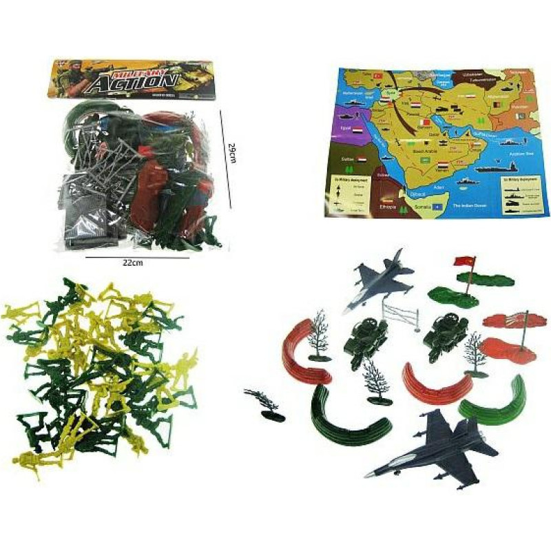 Other 43426 ARMIA ZESTAW ŻOŁNIERZY Z AKCESORIA