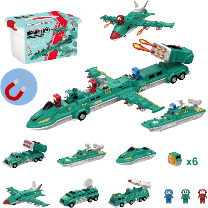 POJAZDY WOJSKOWE MAGNETYCZNE 29 ELEM.