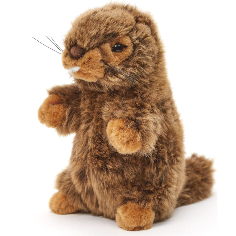 Uni-Toys Plī&scaron;a rotaļlieta Bebrs ar skaņu, 18 cm