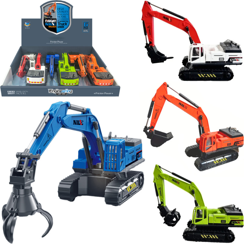 POJAZD BUDOWLANY KOPARKA 4 KOLORY