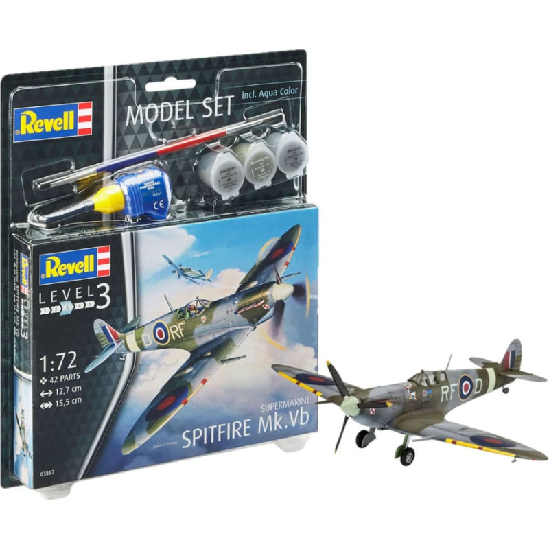 Revell Modeļu komplekts: saliec un krāso Supermarine Spitfi