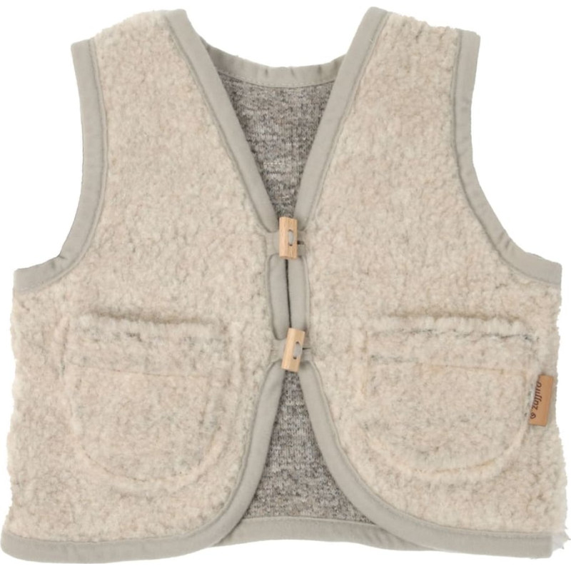 Wool baby vest Nevada 74/80 beige