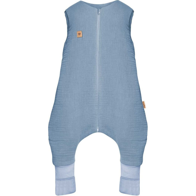 Sleeping bag with legs muslin 1,5 TOG Malaga 1-2y baby blue