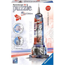 Ravensburger 3D puzle Empire State Building Karogu izdevums, 216 gab., 12+