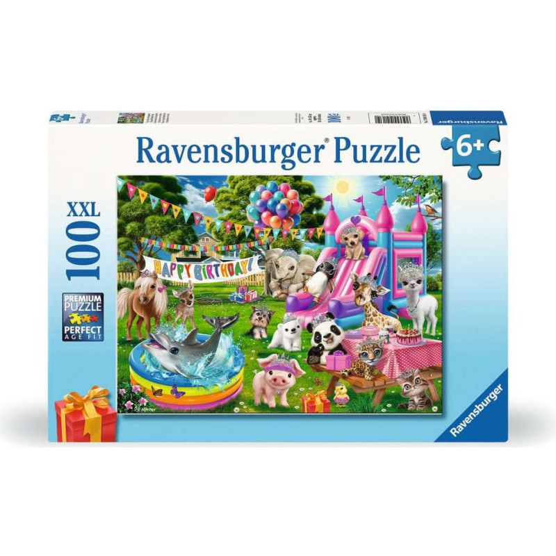 Ravensburger Puzle 100 gab. Tiāras dzim&scaron;anas dienas balle