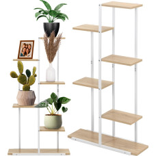 Springos Metāla puķu pods balts 60x20x113 cm GA0212