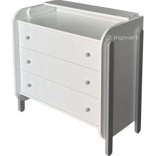 Ingvart Kumode ar Pārtinamo Galdiņu Nika White+Grey