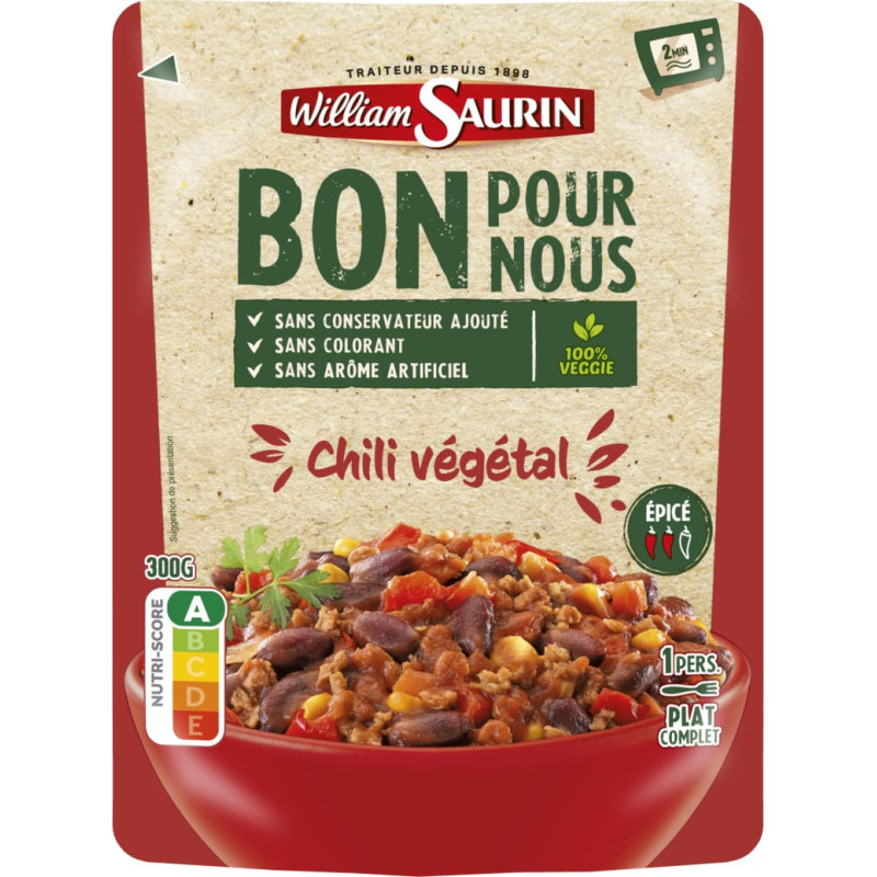William Saurin Čili asais dārzeņu sautējums, paciņā, 300g