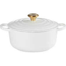 Le Creuset Čuguna katls apaļ&scaron; &Oslash;24cm / 4,2L balts