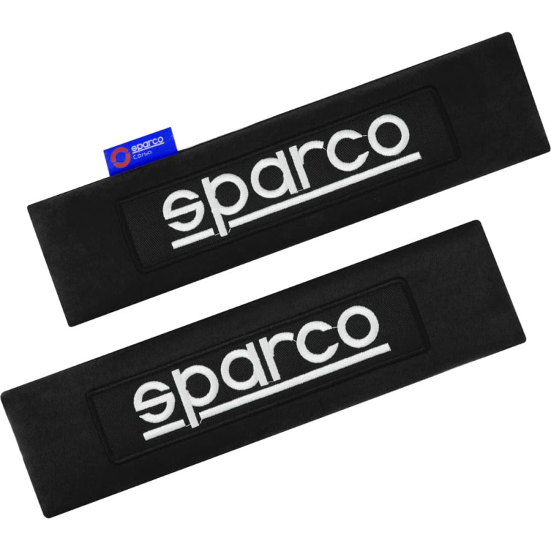 Sparco Dro&scaron;ības jostu spilventiņi, melni