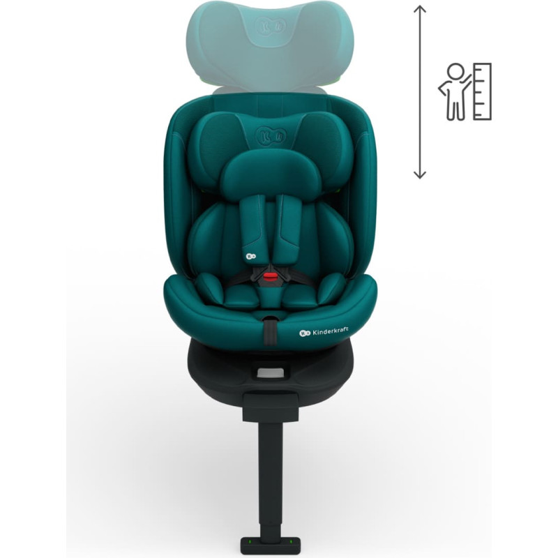 Kinderkraft Fotelik samochodowy I-360 2 PLUS i-Size green