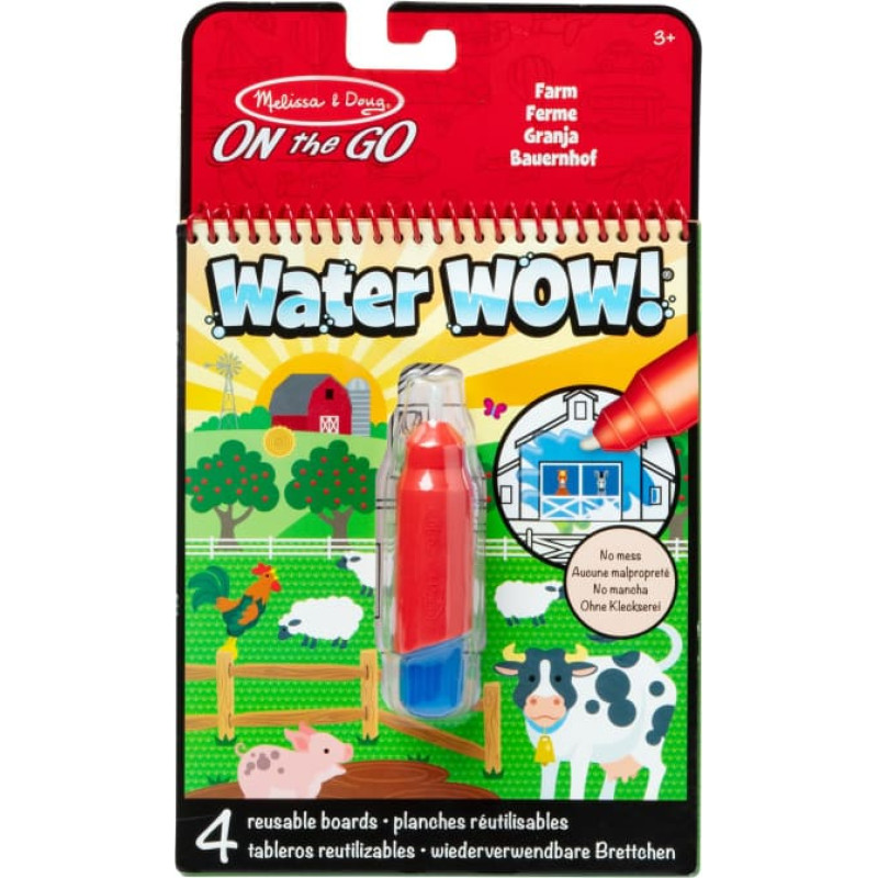 Melissa & Doug Water Wow! Ūdens krāsojamā grāmata &ndash; Lauku sēta
