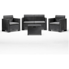 Bica Dārza mēbeļu komplekts Set Nebraska 2 pelēks