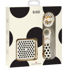 Bibs Soothe & Go Polka dāvanu komplekts &ndash; Ivory/Black