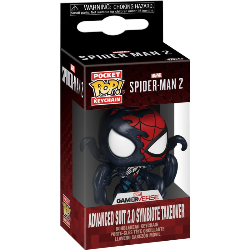 Funko POP! atslēgu piekariņ&scaron;: Marvel: Spider-Man 2 - Advanced Suit 2.0 (Symbiote Takeover)
