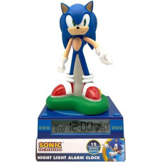 Kids Euroswan - Akcesoria Licencyjne 3D LAMP WITH ALARM CLOCK AND DATE SONIC