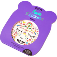 OMY Atkārtoti līmējamas sejas uzlīmes Kawaii, 85 gab.
