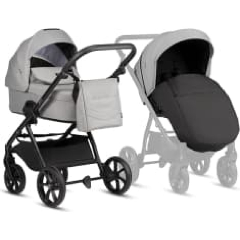Tutis LEO 3+ 2/1 Warm Grey 068 Universālie rati 2in1