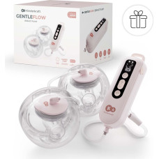 Kinderkraft pārnēsājamais dubultais elektriskais krūts sūknis GENTLEFLOW, pink, KEGEFL00PNK0000