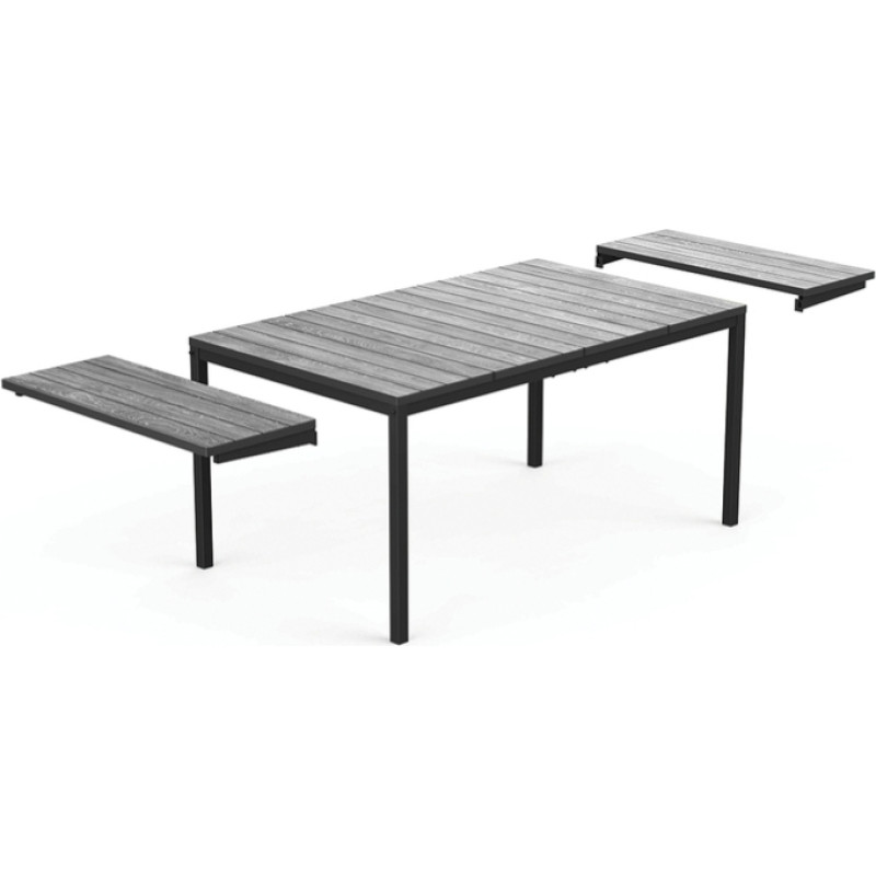 Keter Dārza galds pagarināms Deco Porto Nova Extendable 160-240 pelēks/melns