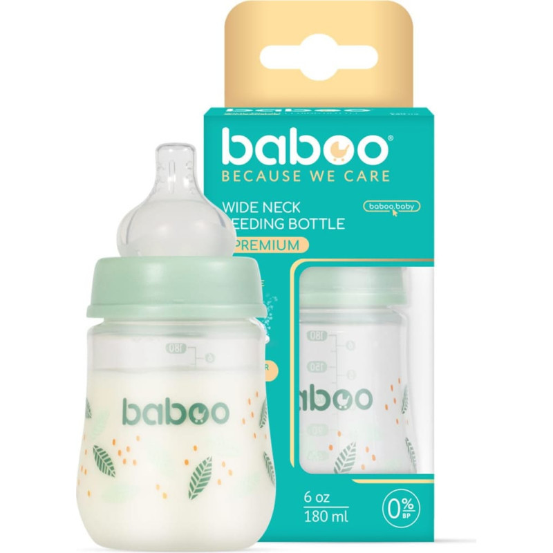 Baboo Pretkoliku zīdaiņu pudele PEACHY KEEN, 0+ mēne&scaron;i, 180 ml