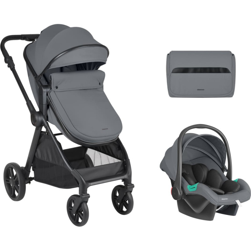 Stroller 3in1 transf. seat Eloe Dark Grey
