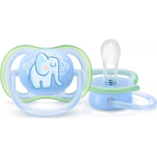 PHILIPS AVENT māneklītis Ultra Air Deco, blue elephant, 0-6M (1 gab), zils zilonis SCF086/01