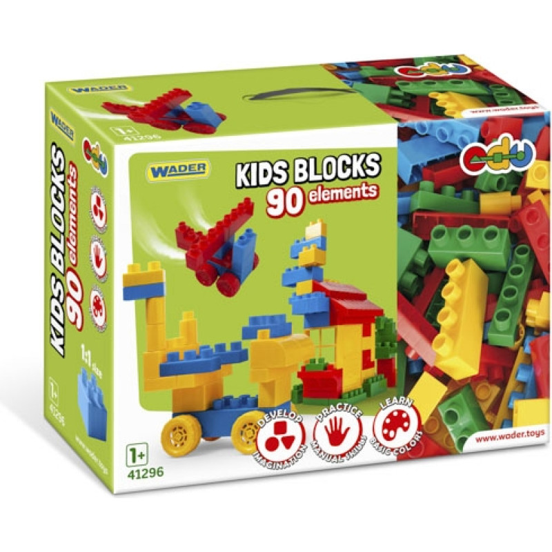 Wader 41296 Kids Blocks klocki 90 el.