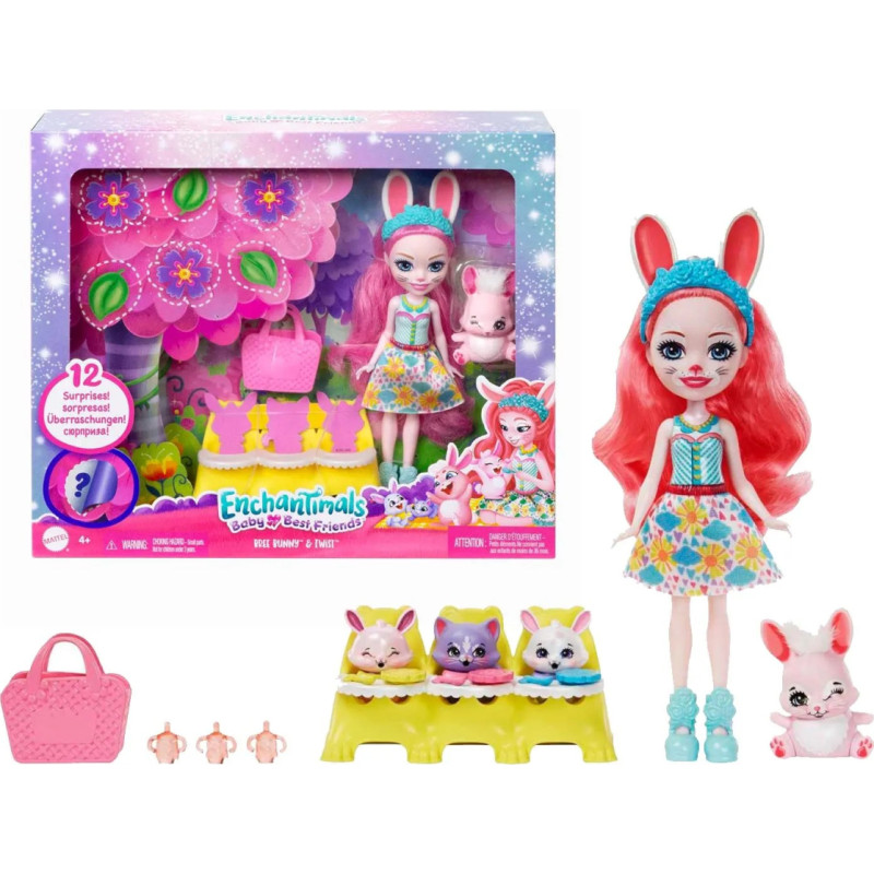 Enchantimals Baby Best Friends Bree Bunny & Twist Doll HLK85