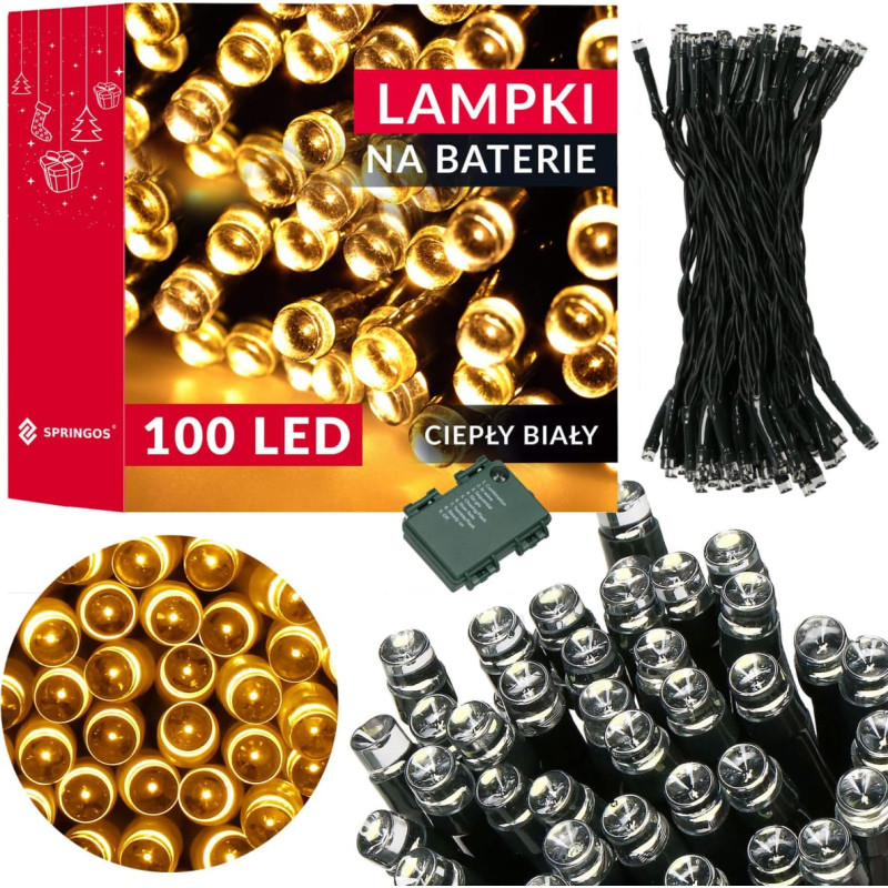 Springos Akumulatora gaismas Springos CL4030 100 Led