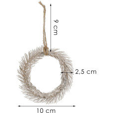 Springos Ziemassvētku rotājums 10 cm  CA1209