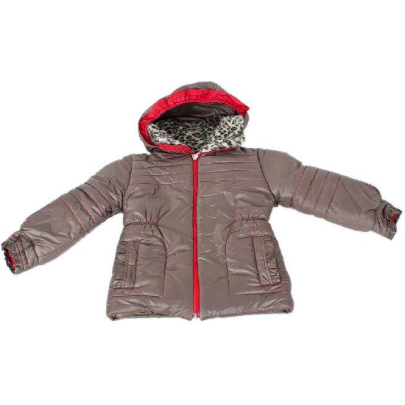 Minikid GIRL'S WINTER JACKET - BLANCA - FLEECE - BROWN - size 122***