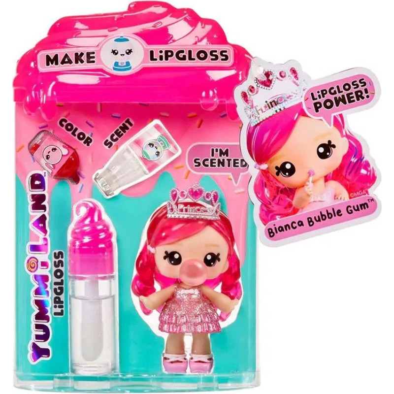 Yummiland 120711EUC Yummiland Lipgloss Doll- Bianca Bubblegum