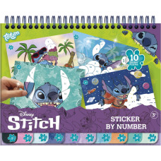 Totum DISNEY STITCH radošais komplekts Sticker by number pad, 700123