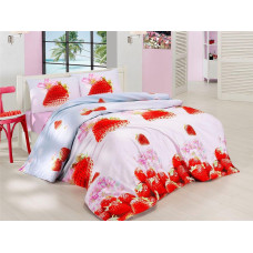 BEDDING SET VALENTINI STRAWBERRY 160X200+2X70X80cm