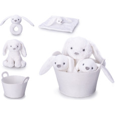 Other Plush toy /Rattle  - 01261 - BUNNY set - WHITE - size 20 cm