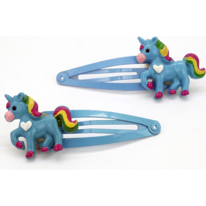 K:s Me Matu sprādzes - Zilie vienradži (2 gab.)