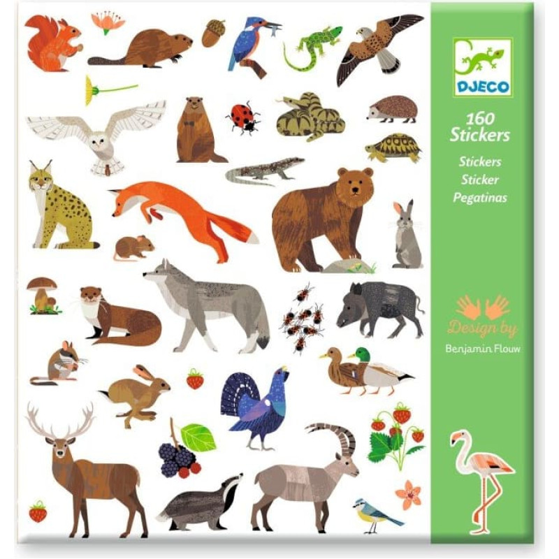 Djeco 160 uzlīmes – Fauna